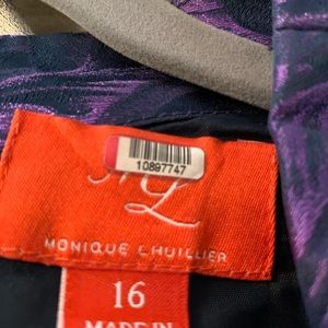 Monique Lhuillier Purple gown